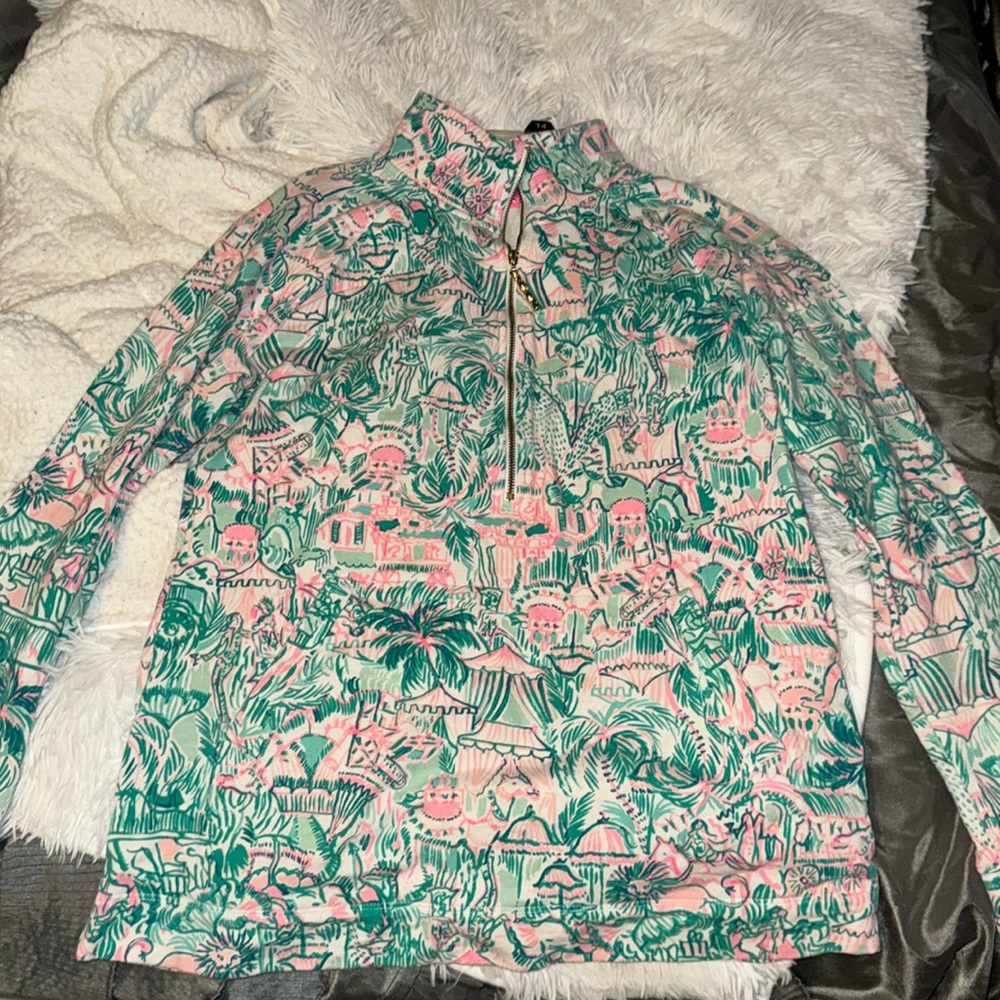Lily pulitzer Quarter Zip Size Small
